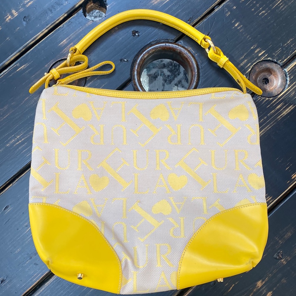 Furla Yellow and Cream Bag